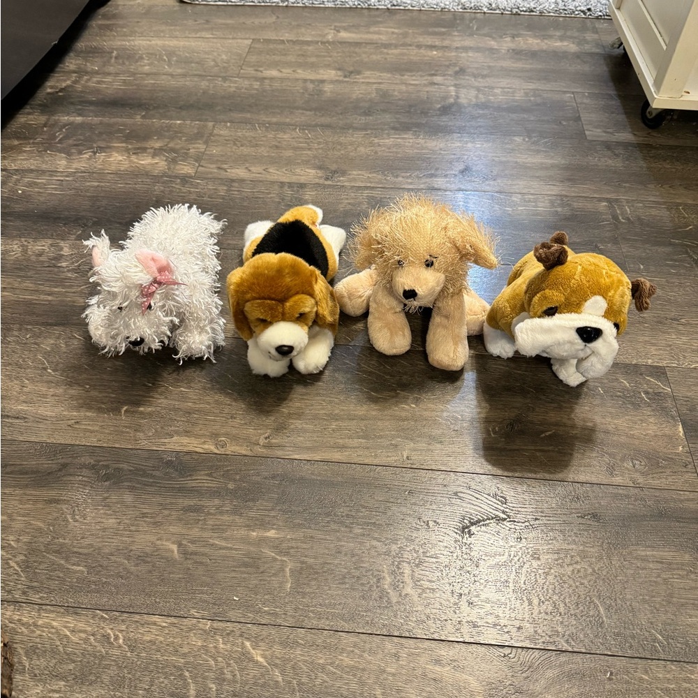 Set of 4 Ganz Webkins Stuffed Animals‎